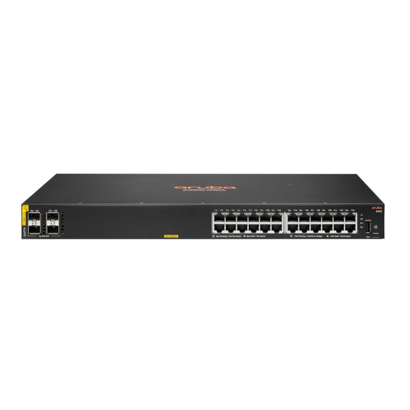 Aruba 6100 24G Class4 PoE 4SFP+ - Switch - managed - 24 x 10/100/1000 + 4 x 1...